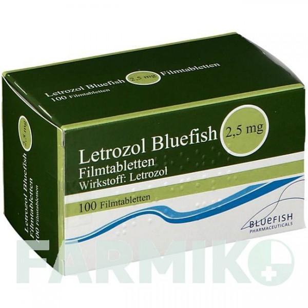 ЛЕТРОЗОЛ (LETROZOL) 2,5 мг таблетки 100 шт - Летрозол BLUEFISH