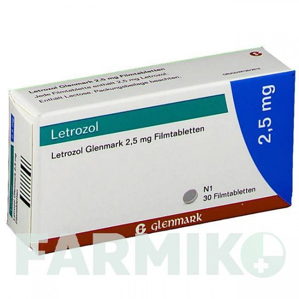 ЛЕТРОЗОЛ (LETROZOL) 2,5 мг таблетки 30 шт - Летрозол GLENMARK