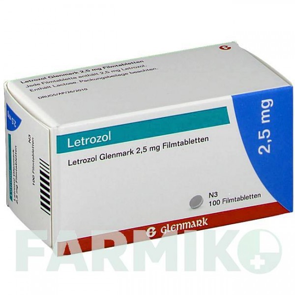 ЛЕТРОЗОЛ (LETROZOL) 2,5 мг таблетки 100 шт - Летрозол GLENMARK