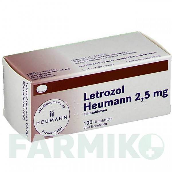 ЛЕТРОЗОЛ (LETROZOL) 2,5 мг таблетки 100 шт - Летрозол HEUMANN PHARMA