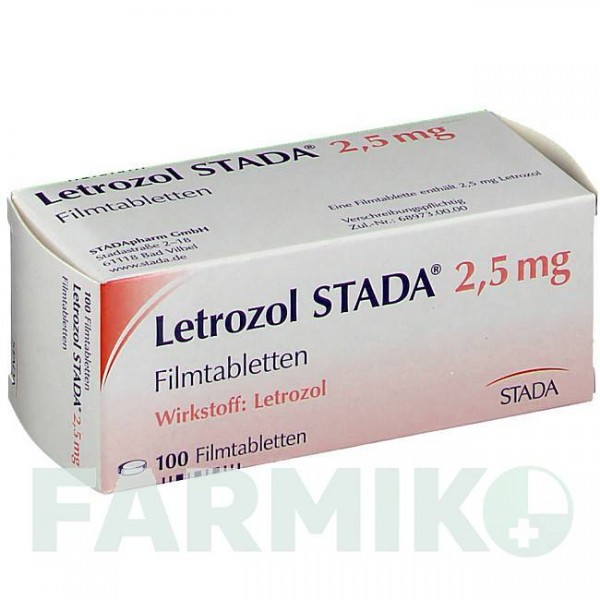 ЛЕТРОЗОЛ (LETROZOL) 2,5 мг таблетки 100 шт - Летрозол STADAPHARM
