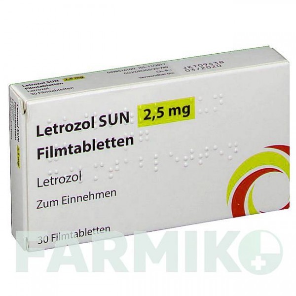 ЛЕТРОЗОЛ (LETROZOL) 2,5 мг таблетки 30 шт - Летрозол SUN PHARMACEUTICALS
