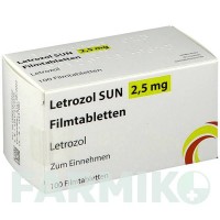 ЛЕТРОЗОЛ (LETROZOL) 2,5 мг таблетки 100 шт - Летрозол SUN PHARMACEUTICALS
