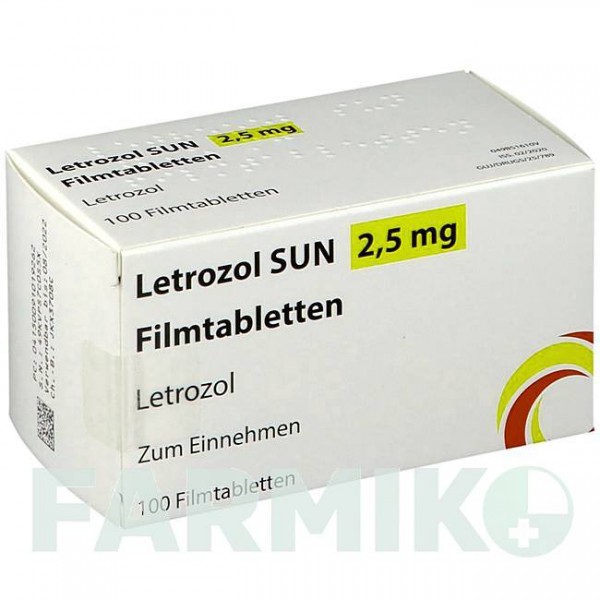 ЛЕТРОЗОЛ (LETROZOL) 2,5 мг таблетки 100 шт - Летрозол SUN PHARMACEUTICALS