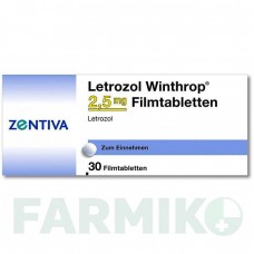 ЛЕТРОЗОЛ (LETROZOL) 2,5 мг таблетки 30 шт - Летрозол ZENTIVA