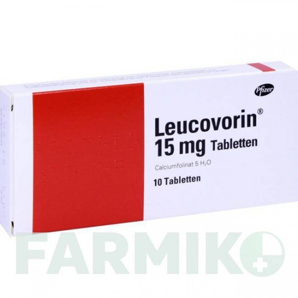 ЛЕУКОВОРИН (LEUCOVORIN) 15 мг таблетки 10 шт - Кальция фолинат PFIZER