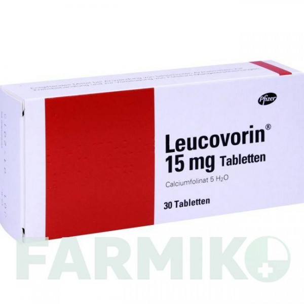 ЛЕУКОВОРИН (LEUCOVORIN) 15 мг таблетки 30 шт - Кальция фолинат PFIZER