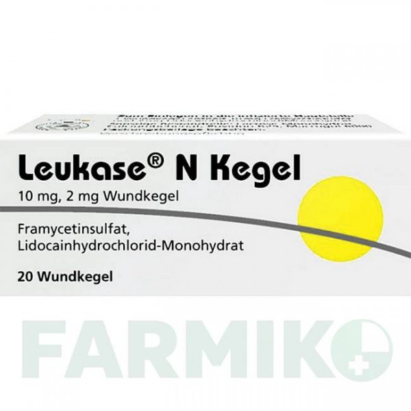 ЛЕЙКАЗА (LEUKASE) конус 20 шт - Фрамицетин, Другое DERMAPHARM