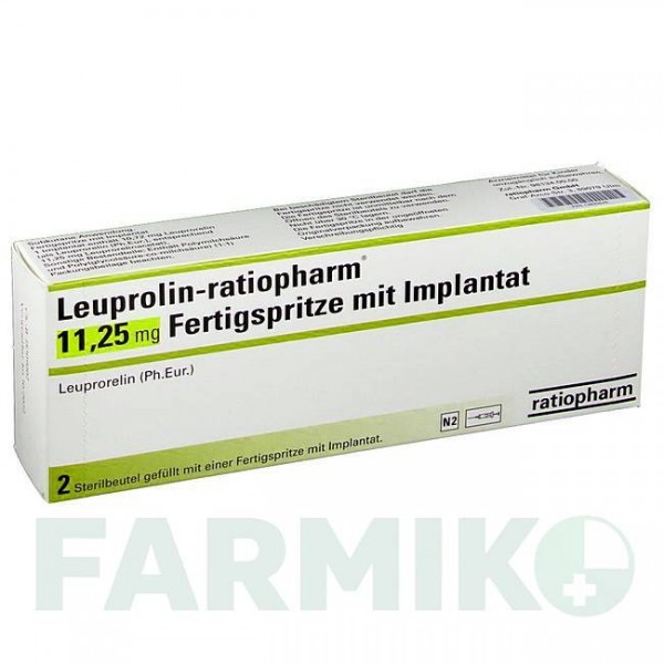 ЛЕЙПРОЛІН (LEUPROLIN) 11,25 мг імплантат 2 шт - Лейпрорелін RATIOPHARM