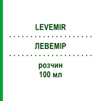 ЛЕВЕМИР (LEVEMIR) 100 мл раствор 5x3 мл - Инсулин детемир EURIMPHARM