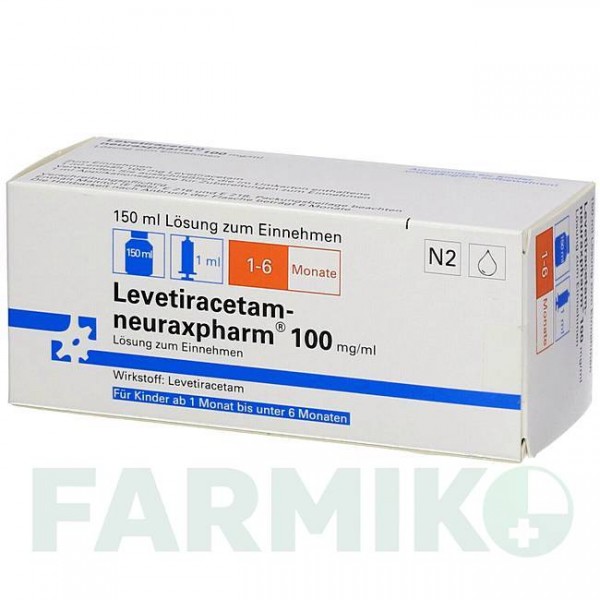 ЛЕВЕТИРАЦЕТАМ (LEVETIRACETAM) 100 мг/мл 1 мл раствор 150 мл - Леветирацетам NEURAXPHARM