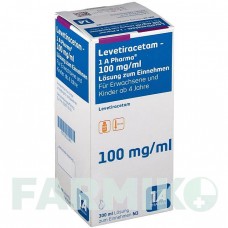 ЛЕВЕТИРАЦЕТАМ (LEVETIRACETAM) 100 мг/мл 10 мл раствор 300 мл - Леветирацетам 1 A PHARMA