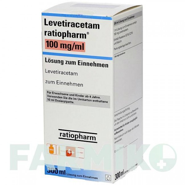 ЛЕВЕТИРАЦЕТАМ (LEVETIRACETAM) 100 мг/мл 10 мл доз розчин 300 мл - Леветирацетам KOHLPHARMA