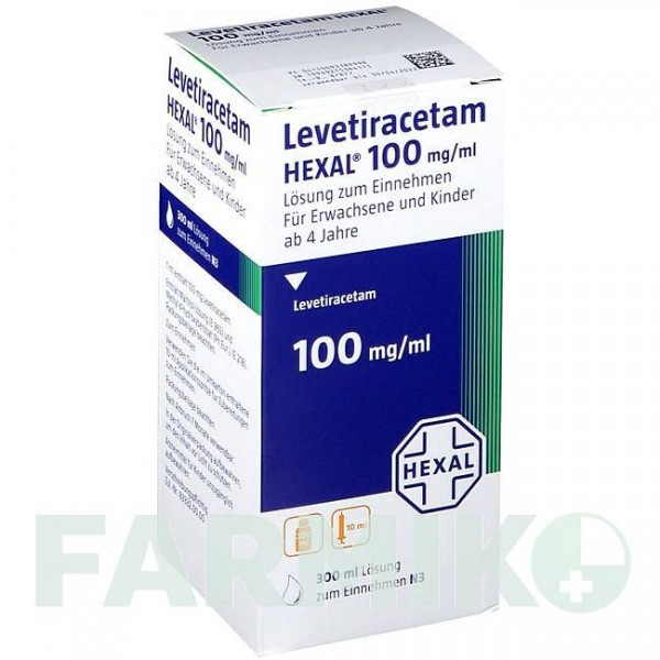 ЛЕВЕТИРАЦЕТАМ (LEVETIRACETAM) 100 мг/мл 10 мл розчин 300 мл - Леветирацетам HEXAL