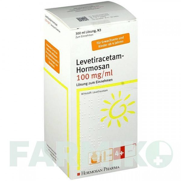 ЛЕВЕТИРАЦЕТАМ (LEVETIRACETAM) 100 мг/мл 10 мл раствор 300 мл - Леветирацетам HORMOSAN PHARMA