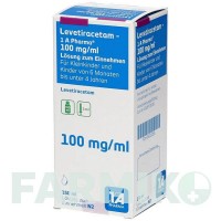 ЛЕВЕТИРАЦЕТАМ (LEVETIRACETAM) 100 мг/мл 3 мл розчин 150 мл - Леветирацетам 1 A PHARMA