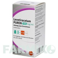 ЛЕВЕТИРАЦЕТАМ (LEVETIRACETAM) 100 мг/мл 3 мл розчин 150 мл - Леветирацетам PUREN PHARMA