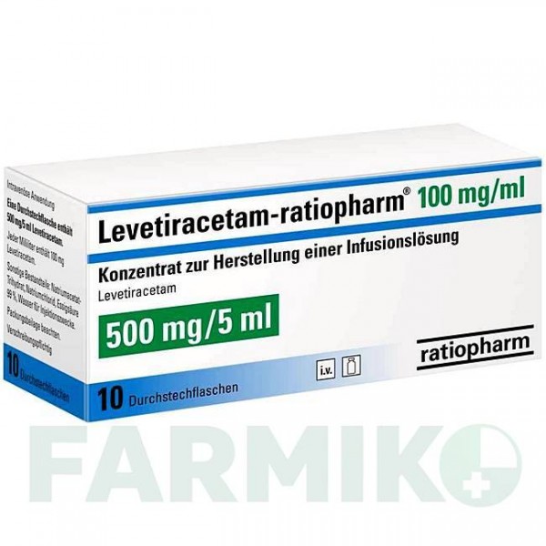 ЛЕВЕТИРАЦЕТАМ (LEVETIRACETAM) 100 мг/мл концентрат 10x5 мл - Леветирацетам RATIOPHARM