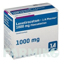 ЛЕВЕТИРАЦЕТАМ (LEVETIRACETAM) 1000 мг таблетки 200 шт - Леветирацетам 1 A PHARMA