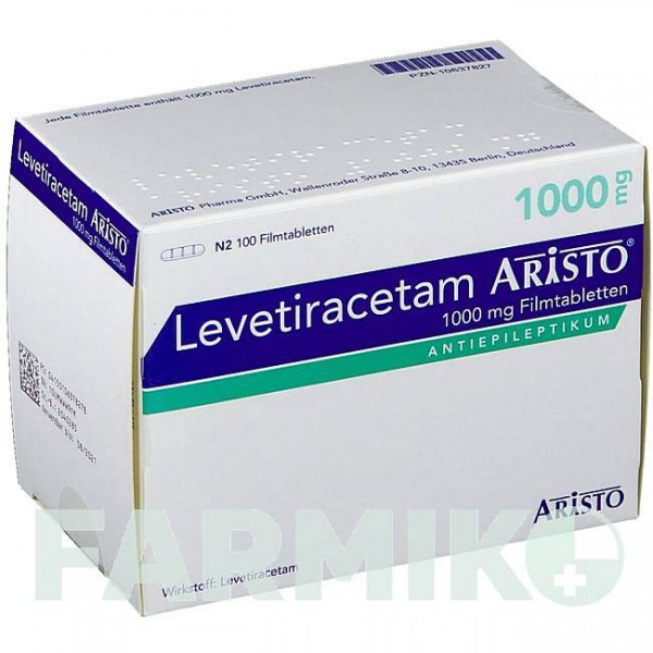 ЛЕВЕТИРАЦЕТАМ (LEVETIRACETAM) 1000 мг таблетки 100 шт - Леветирацетам ARISTO PHARMA