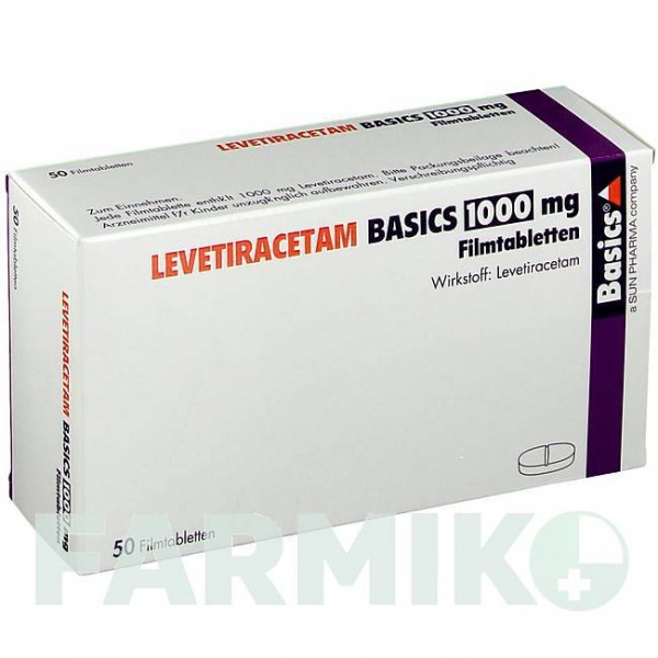ЛЕВЕТИРАЦЕТАМ (LEVETIRACETAM) 1000 мг таблетки 50 шт - Леветирацетам BASICS