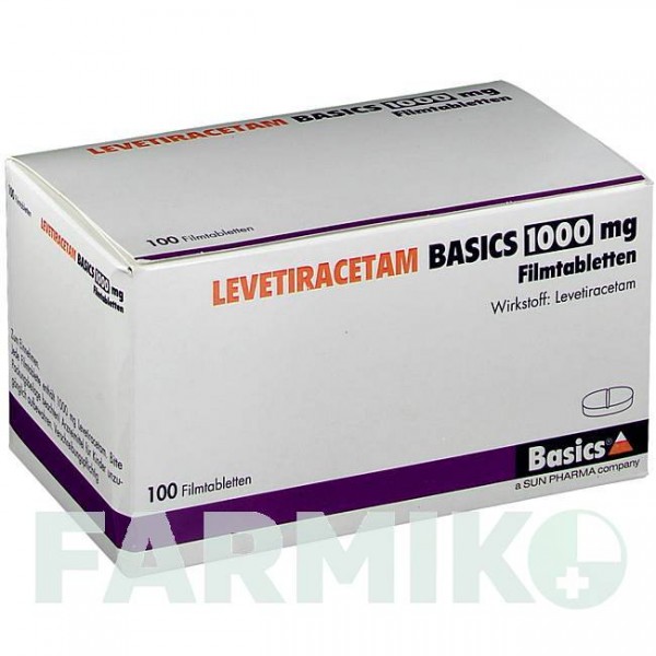 ЛЕВЕТИРАЦЕТАМ (LEVETIRACETAM) 1000 мг таблетки 100 шт - Леветирацетам BASICS