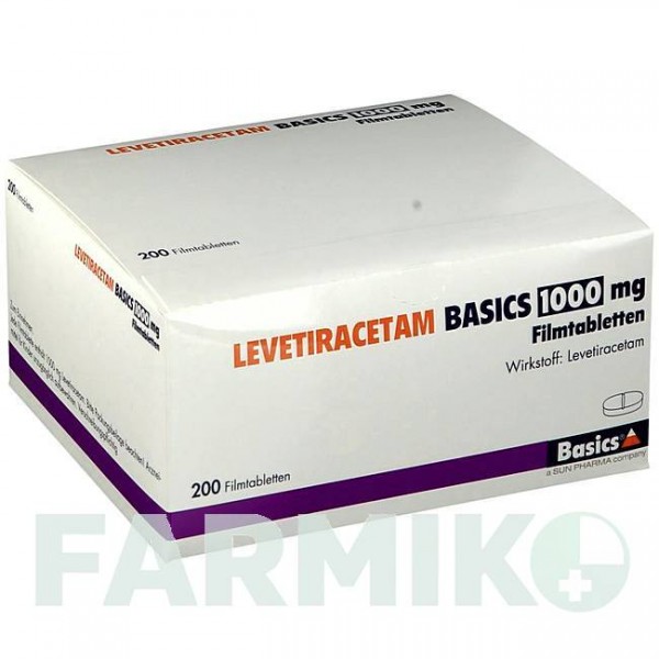 ЛЕВЕТИРАЦЕТАМ (LEVETIRACETAM) 1000 мг таблетки 200 шт - Леветирацетам BASICS