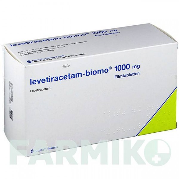 ЛЕВЕТИРАЦЕТАМ (LEVETIRACETAM) 1000 мг таблетки 100 шт - Леветирацетам BIOMO PHARMA