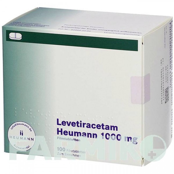 ЛЕВЕТИРАЦЕТАМ (LEVETIRACETAM) 1000 мг таблетки 100 шт - Леветирацетам HEUMANN PHARMA