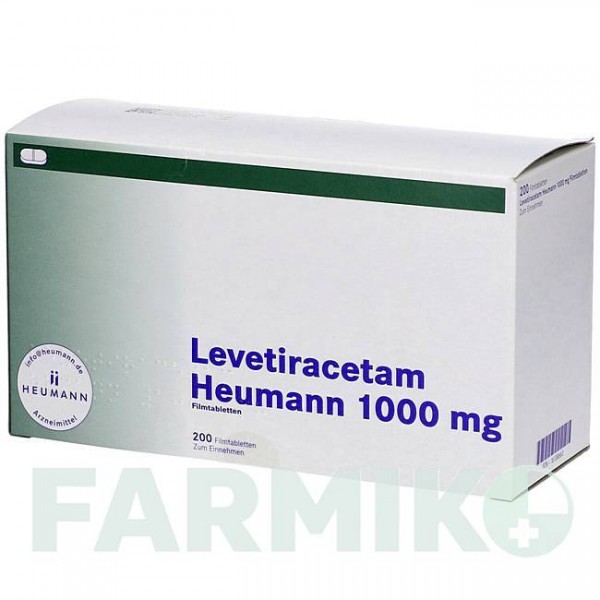 ЛЕВЕТИРАЦЕТАМ (LEVETIRACETAM) 1000 мг таблетки 200 шт - Леветирацетам HEUMANN PHARMA