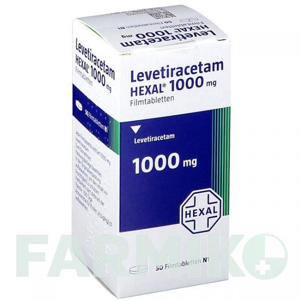 ЛЕВЕТИРАЦЕТАМ (LEVETIRACETAM) 1000 мг таблетки 50 шт - Леветирацетам HEXAL