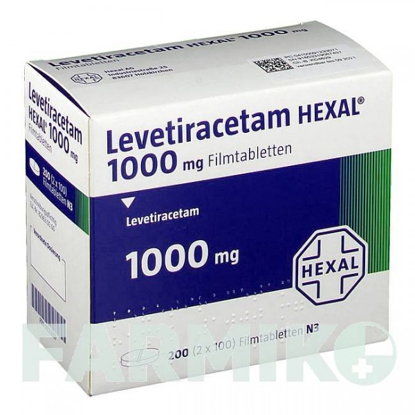 ЛЕВЕТИРАЦЕТАМ (LEVETIRACETAM) 1000 мг таблетки 200 шт - Леветирацетам HEXAL