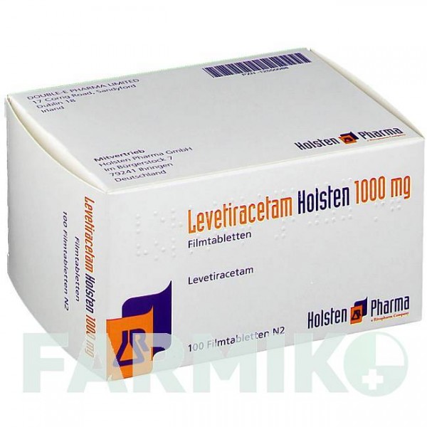 ЛЕВЕТИРАЦЕТАМ (LEVETIRACETAM) 1000 мг таблетки 100 шт - Леветирацетам HOLSTEN PHARMA