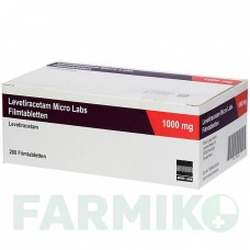 ЛЕВЕТИРАЦЕТАМ (LEVETIRACETAM) 1000 мг таблетки 100 шт - Леветирацетам MICRO LABS
