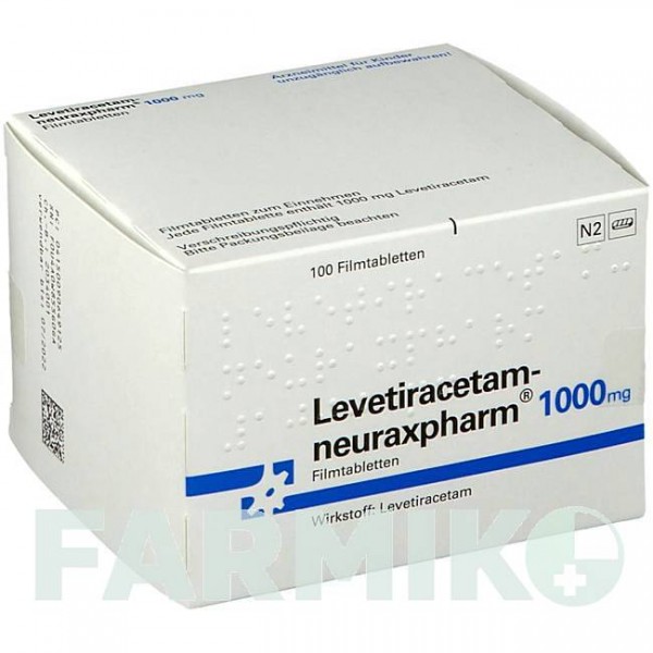 ЛЕВЕТИРАЦЕТАМ (LEVETIRACETAM) 1000 мг таблетки 100 шт - Леветирацетам NEURAXPHARM
