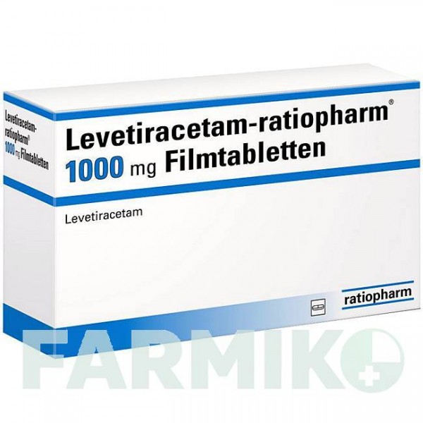 ЛЕВЕТИРАЦЕТАМ (LEVETIRACETAM) 1000 мг таблетки 200 шт - Леветирацетам RATIOPHARM