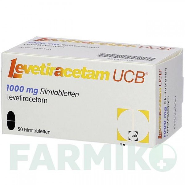 ЛЕВЕТИРАЦЕТАМ (LEVETIRACETAM) 1000 мг таблетки 50 шт - Леветирацетам UCB PHARMA