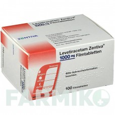 ЛЕВЕТИРАЦЕТАМ (LEVETIRACETAM) 1000 мг таблетки 100 шт - Леветирацетам ZENTIVA
