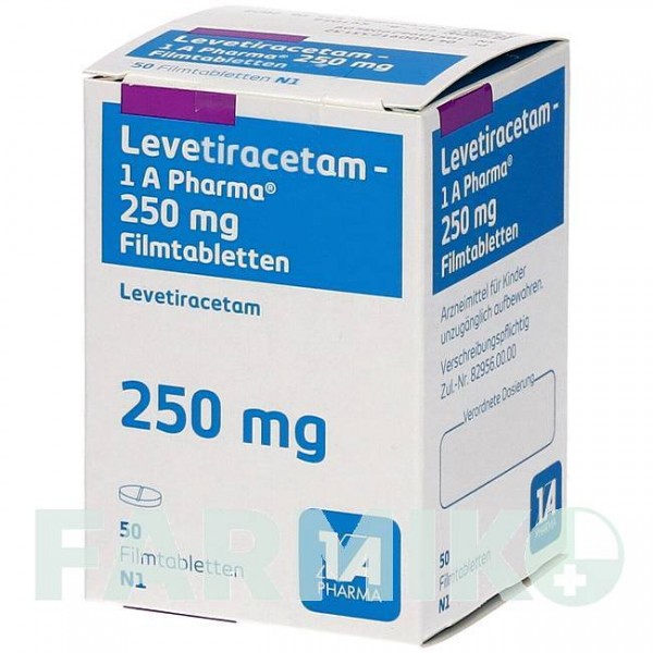 ЛЕВЕТИРАЦЕТАМ (LEVETIRACETAM) 250 мг таблетки 50 шт - Леветирацетам 1 A PHARMA