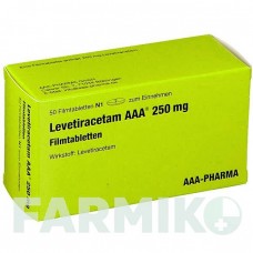 ЛЕВЕТИРАЦЕТАМ (LEVETIRACETAM) 250 мг таблетки 50 шт - Леветирацетам AAA - PHARMA