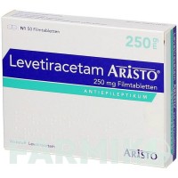 ЛЕВЕТИРАЦЕТАМ (LEVETIRACETAM) 250 мг таблетки 50 шт - Леветирацетам ARISTO PHARMA