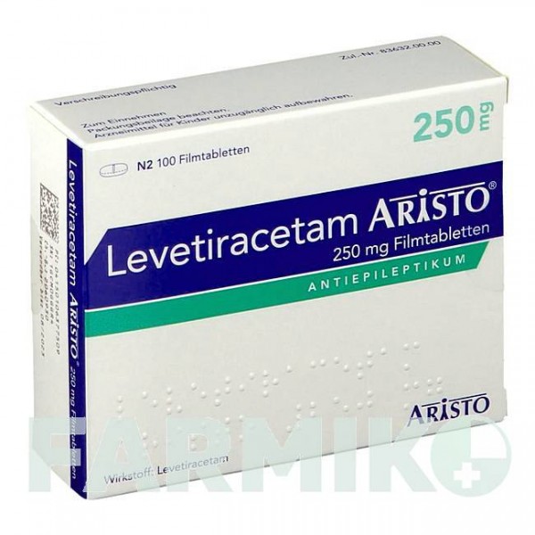 ЛЕВЕТИРАЦЕТАМ (LEVETIRACETAM) 250 мг таблетки 100 шт - Леветирацетам ARISTO PHARMA