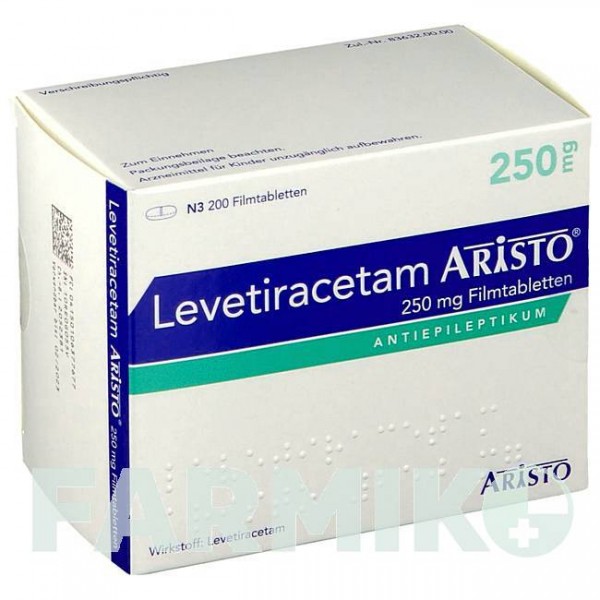 ЛЕВЕТИРАЦЕТАМ (LEVETIRACETAM) 250 мг таблетки 200 шт - Леветирацетам ARISTO PHARMA