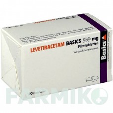 ЛЕВЕТИРАЦЕТАМ (LEVETIRACETAM) 250 мг таблетки 100 шт - Леветирацетам BASICS