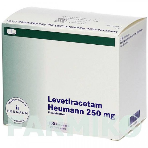 ЛЕВЕТИРАЦЕТАМ (LEVETIRACETAM) 250 мг таблетки 200 шт - Леветирацетам HEUMANN PHARMA