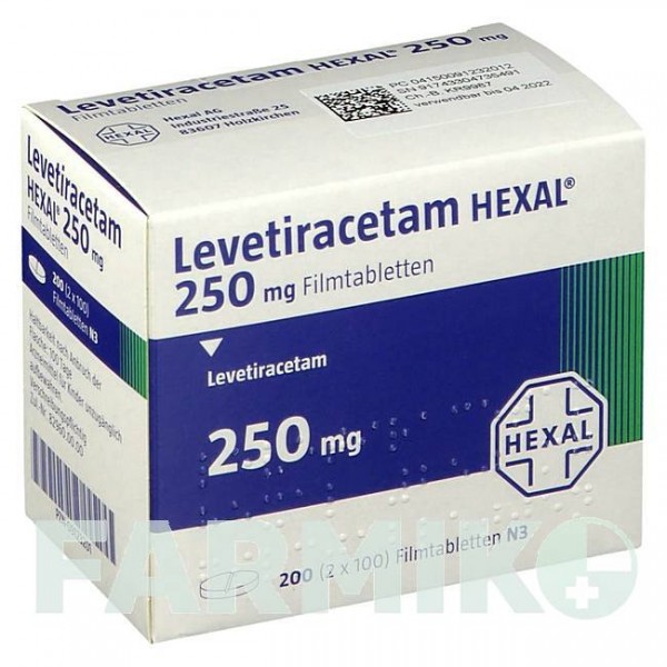 ЛЕВЕТИРАЦЕТАМ (LEVETIRACETAM) 250 мг таблетки 50 шт - Леветирацетам HEXAL