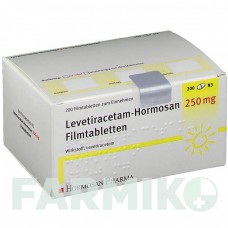 ЛЕВЕТИРАЦЕТАМ (LEVETIRACETAM) 250 мг таблетки 200 шт - Леветирацетам HORMOSAN PHARMA