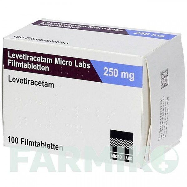 ЛЕВЕТИРАЦЕТАМ (LEVETIRACETAM) 250 мг таблетки 50 шт - Леветирацетам MICRO LABS