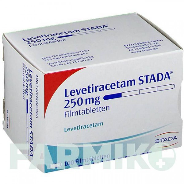 ЛЕВЕТИРАЦЕТАМ (LEVETIRACETAM) 250 мг таблетки 100 шт - Леветирацетам STADAPHARM
