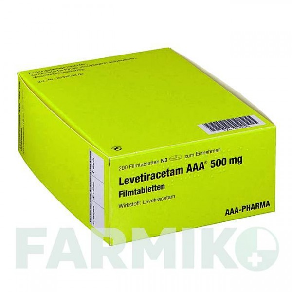 ЛЕВЕТИРАЦЕТАМ (LEVETIRACETAM) 500 мг таблетки 100 шт - Леветирацетам AAA - PHARMA